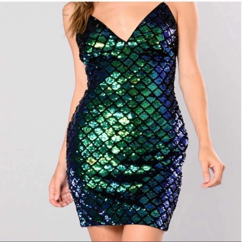 Fashion Nova Sequin Dress Size S